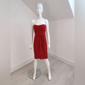 Sample NWT Bridesmaid #2825-size 10-Flame red- matte jersey- cocktail
